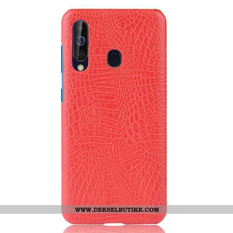 Deksel Samsung Galaxy A60 Av Personlighet Krokodille Skinndeksel Rød, Etui Samsung Galaxy A60 Mønste