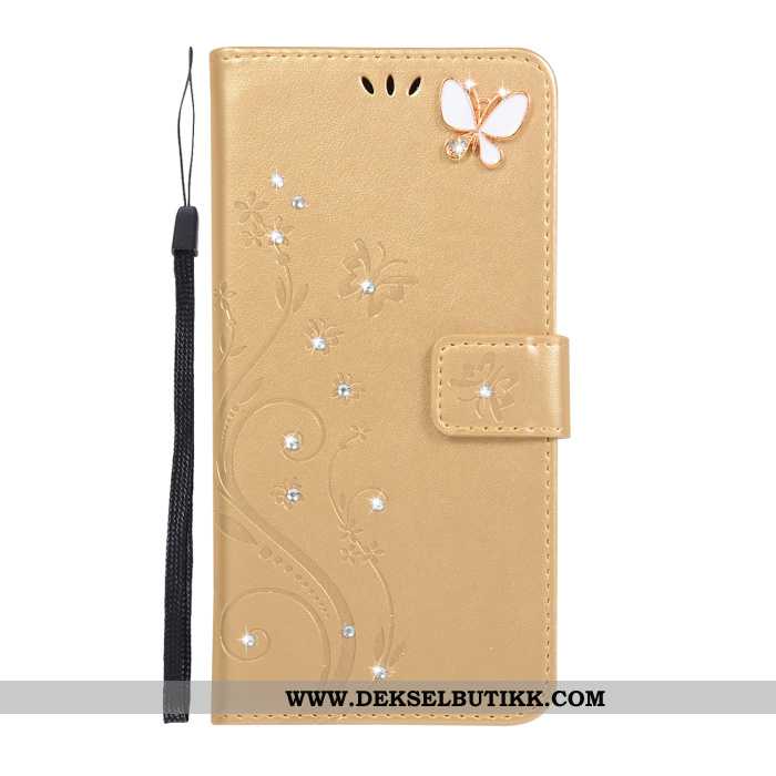 Deksel Samsung Galaxy A60 Med Strass Myke Anti-fall Rosa, Etui Samsung Galaxy A60 Skinndeksel Butikk