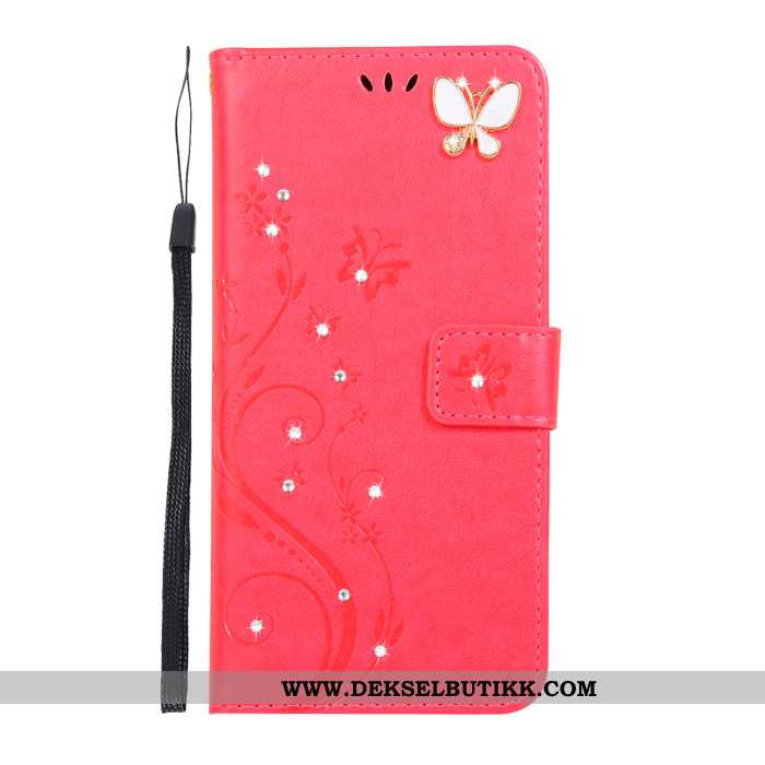 Deksel Samsung Galaxy A60 Med Strass Myke Anti-fall Rosa, Etui Samsung Galaxy A60 Skinndeksel Butikk