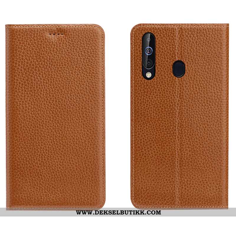 Deksel Samsung Galaxy A60 Mønster Brun Mobiltelefon, Etui Samsung Galaxy A60 Skinndeksel Rabatt