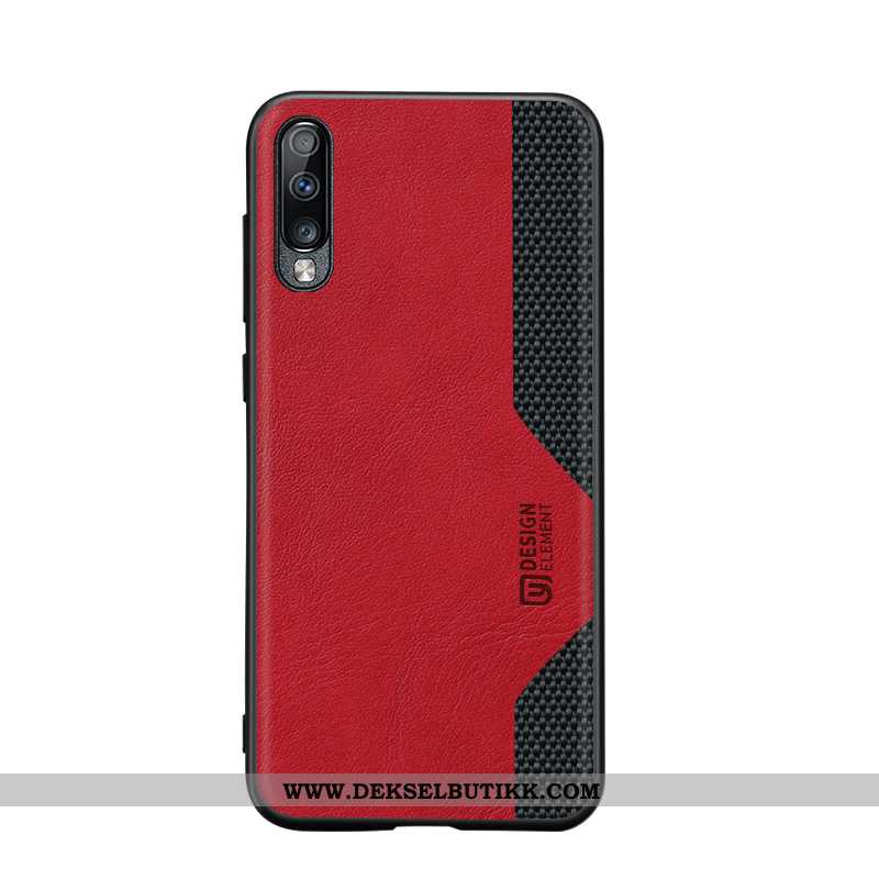 Deksel Samsung Galaxy A70 Silikon Anti-fall Stjernene Mobiltelefon Rød, Etui Samsung Galaxy A70 Besk