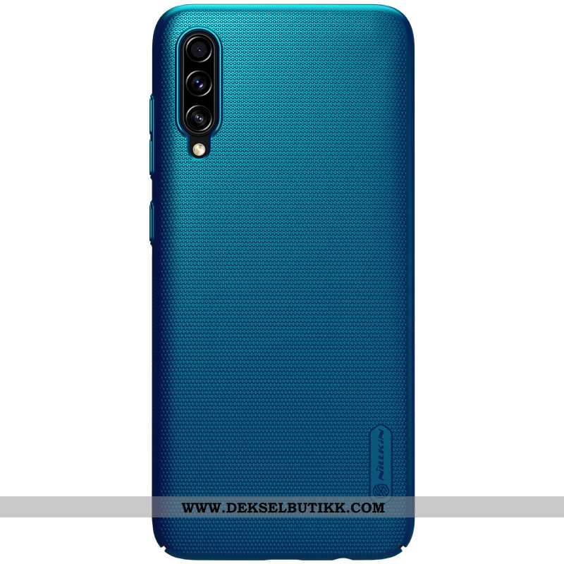 Deksel Samsung Galaxy A70 Tynne Lette Nubuck Blå, Etui Samsung Galaxy A70 Beskyttelse Tilbud