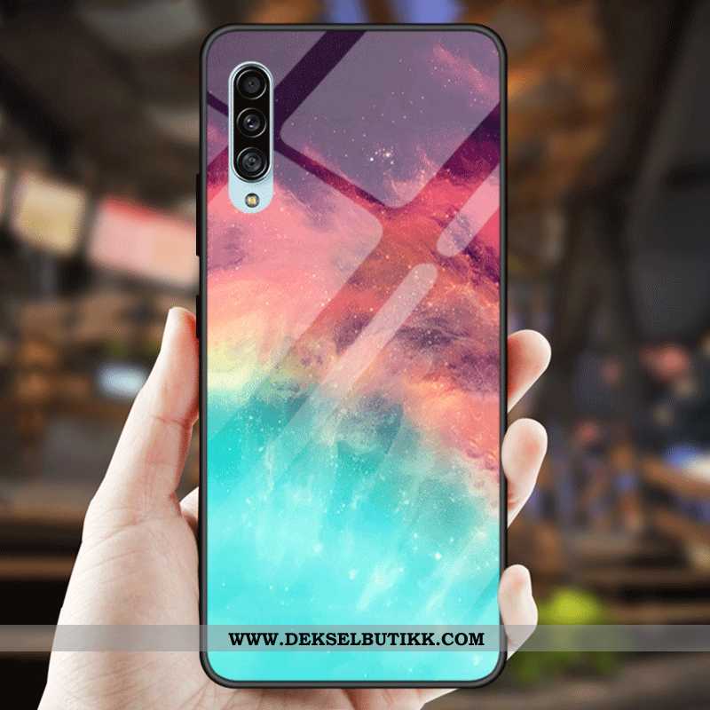 Deksel Samsung Galaxy A70s Glass Stjernene Enkel Blå, Etui Samsung Galaxy A70s Av Personlighet Kjøpe