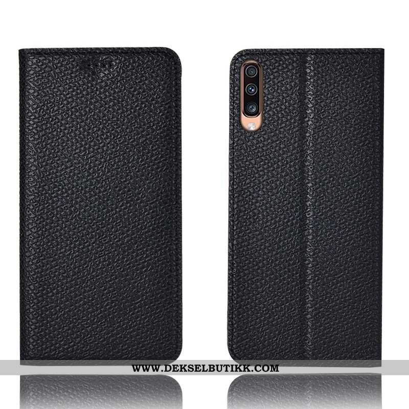 Deksel Samsung Galaxy A70s Skinndeksel Beskyttelse Folio Mobiltelefon Svart, Etui Samsung Galaxy A70