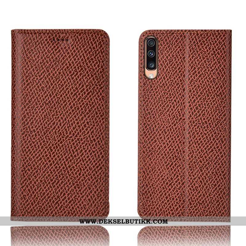 Deksel Samsung Galaxy A70s Skinndeksel Beskyttelse Folio Mobiltelefon Svart, Etui Samsung Galaxy A70