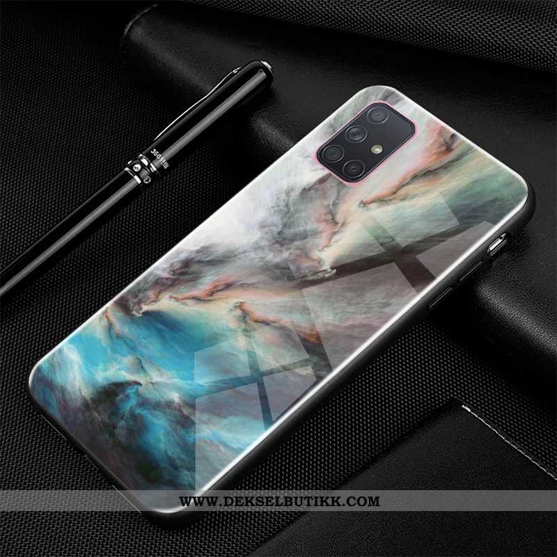 Deksel Samsung Galaxy A71 Beskyttelse Hemming Trend Cartoon Svart, Etui Samsung Galaxy A71 Glass Bil