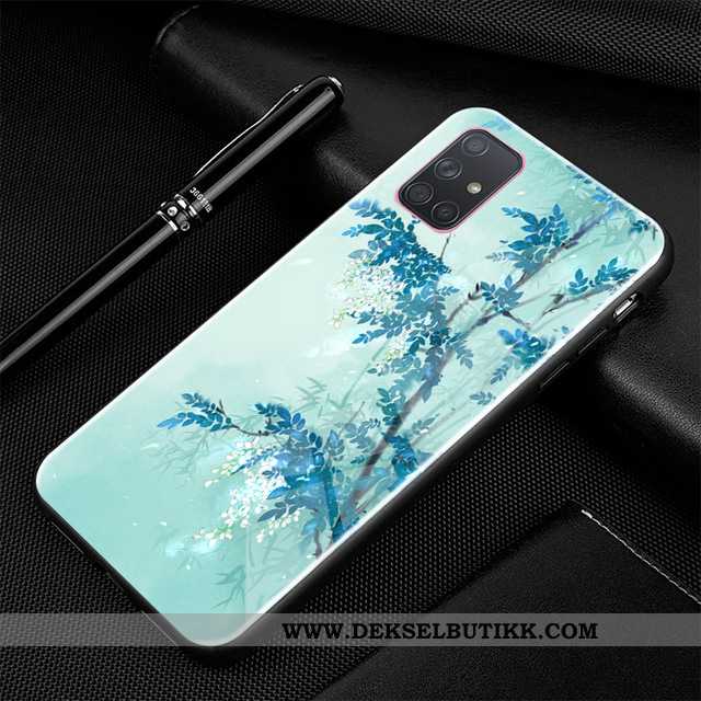 Deksel Samsung Galaxy A71 Beskyttelse Hemming Trend Cartoon Svart, Etui Samsung Galaxy A71 Glass Bil