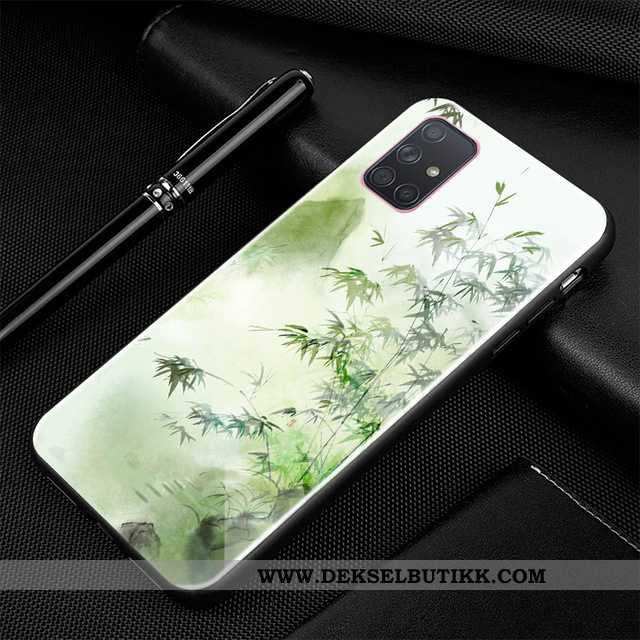 Deksel Samsung Galaxy A71 Beskyttelse Hemming Trend Cartoon Svart, Etui Samsung Galaxy A71 Glass Bil