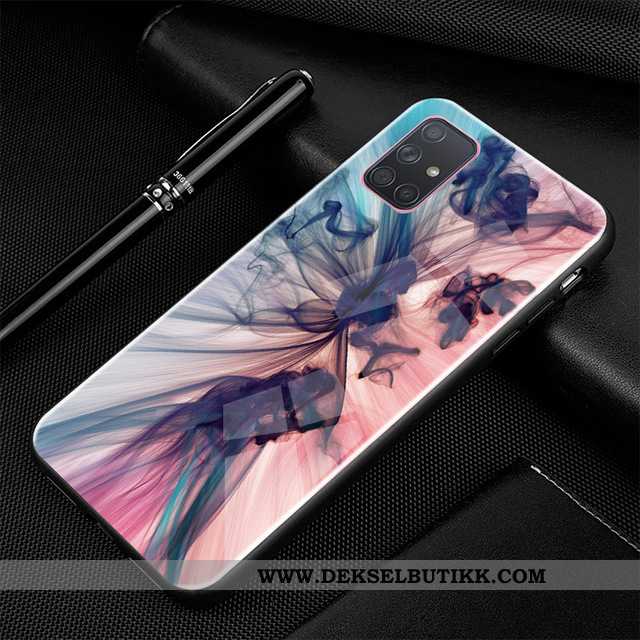 Deksel Samsung Galaxy A71 Beskyttelse Hemming Trend Cartoon Svart, Etui Samsung Galaxy A71 Glass Bil