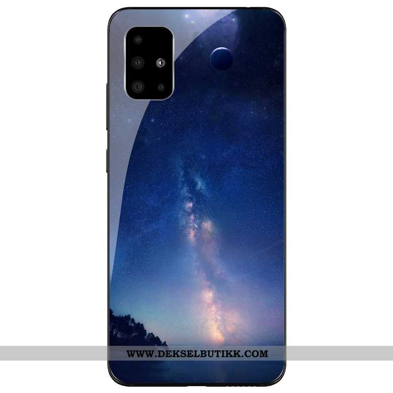 Deksel Samsung Galaxy A71 Beskyttelse Kreativ Stjernene Blå, Etui Samsung Galaxy A71 Glass Tilbud