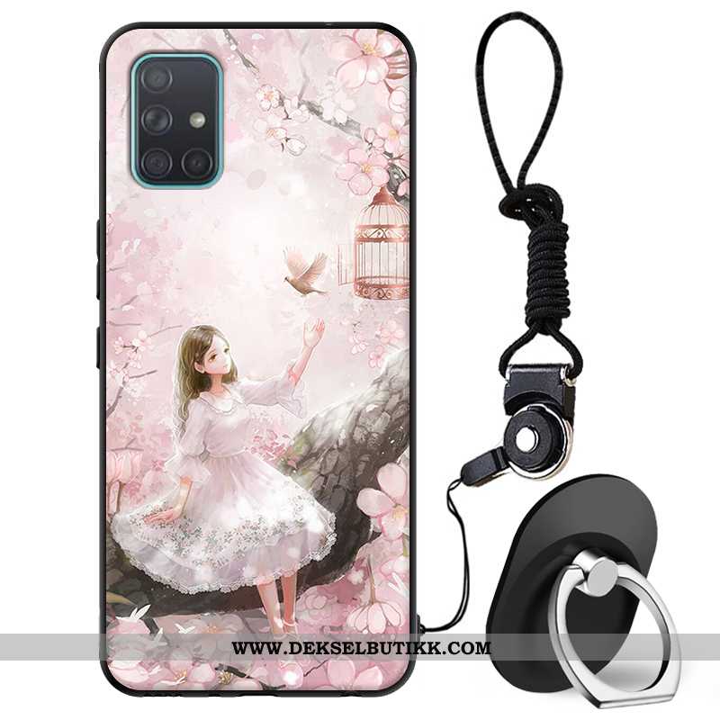 Deksel Samsung Galaxy A71 Cartoon Tilpass Av Personlighet Anti-fall Blå, Etui Samsung Galaxy A71 Vak