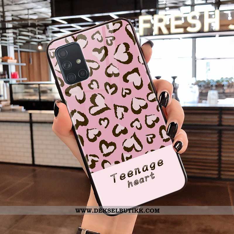 Deksel Samsung Galaxy A71 Mønster Mønster Svart Leopard, Etui Samsung Galaxy A71 Beskyttelse Billig