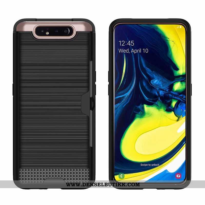 Deksel Samsung Galaxy A80 Kreativ Kort Mobiltelefon Stjernene Svart, Etui Samsung Galaxy A80 Beskytt