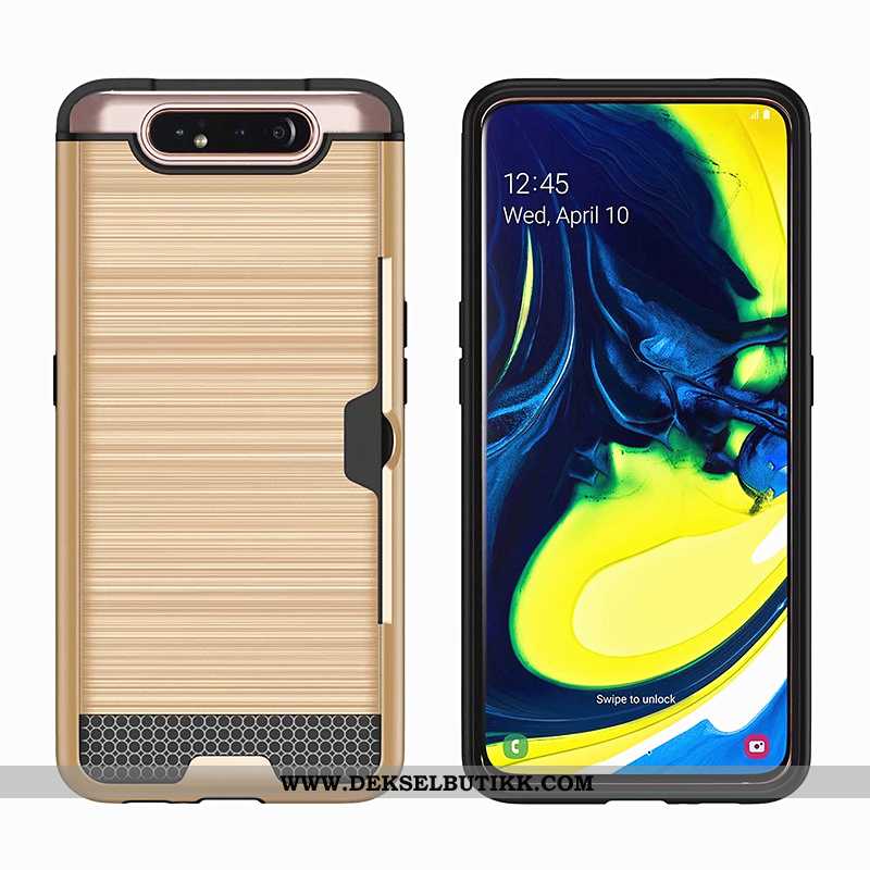 Deksel Samsung Galaxy A80 Kreativ Kort Mobiltelefon Stjernene Svart, Etui Samsung Galaxy A80 Beskytt