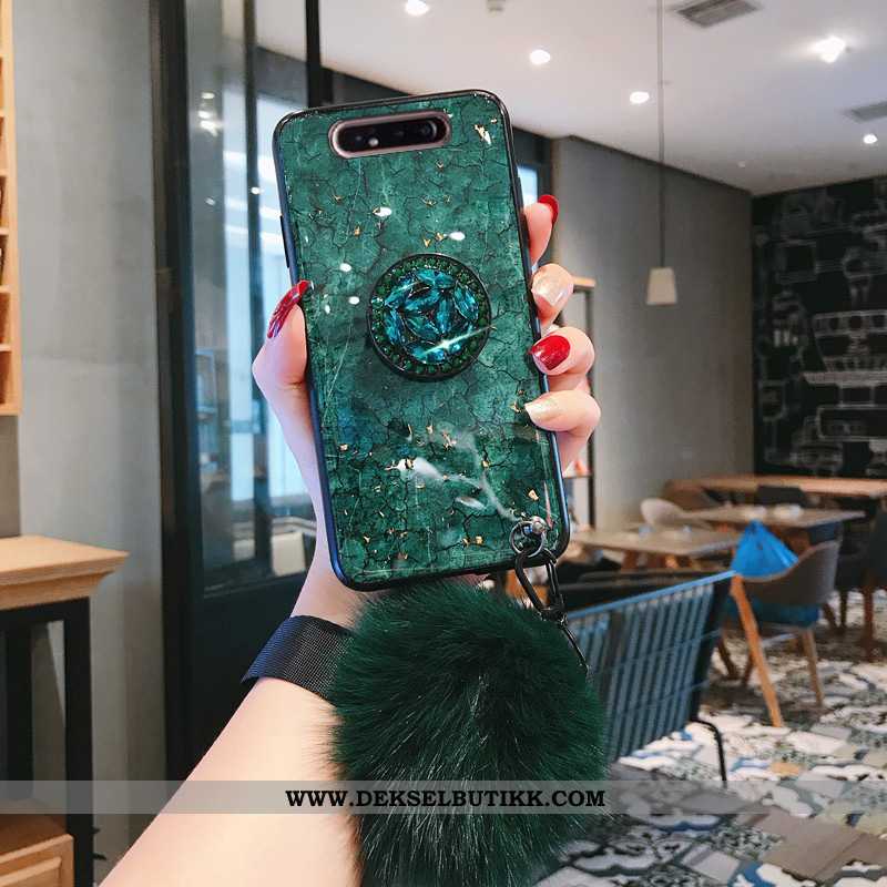 Deksel Samsung Galaxy A80 Myke Etui Anti-fall Grønn, Samsung Galaxy A80 Silikon Salg