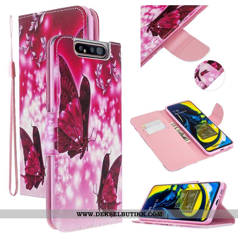 Deksel Samsung Galaxy A80 Skinndeksel Mobiltelefon Rosa, Etui Samsung Galaxy A80 Beskyttelse Billige