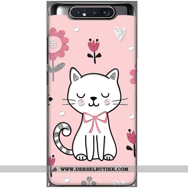 Deksel Samsung Galaxy A80 Trend Beskyttelse Mobiltelefon Stjernene Rosa, Etui Samsung Galaxy A80 Sil