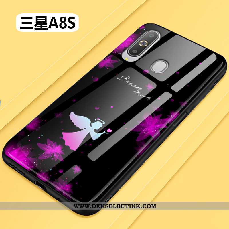 Deksel Samsung Galaxy A8s Beskyttelse Myke Etui Enkel Svart, Samsung Galaxy A8s Glass Billige