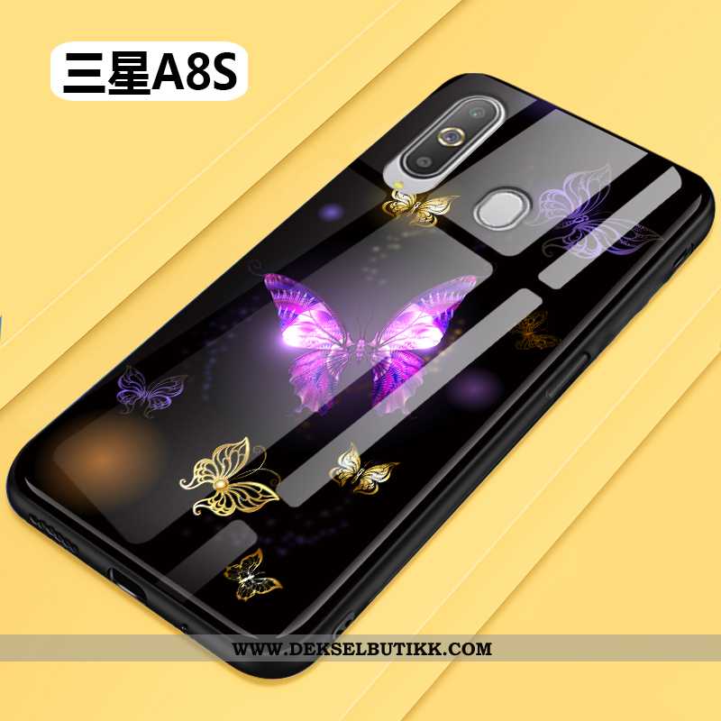 Deksel Samsung Galaxy A8s Beskyttelse Myke Etui Enkel Svart, Samsung Galaxy A8s Glass Billige