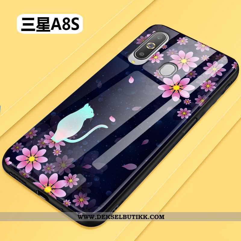 Deksel Samsung Galaxy A8s Beskyttelse Myke Etui Enkel Svart, Samsung Galaxy A8s Glass Billige