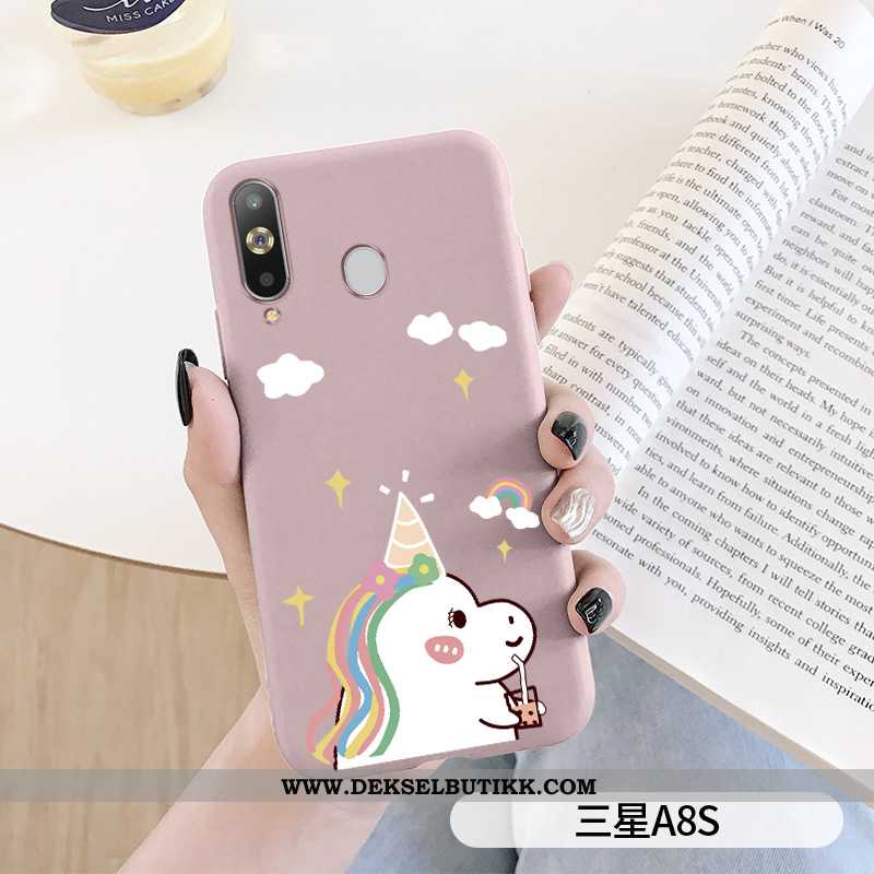 Deksel Samsung Galaxy A8s Cartoon Av Personlighet Mobiltelefon Blå, Etui Samsung Galaxy A8s Myke Til