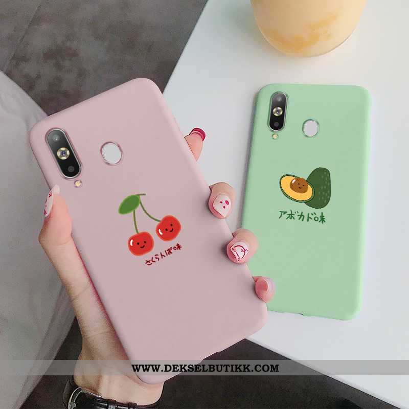 Deksel Samsung Galaxy A8s Nubuck Alt Inkludert Liten Stjernene Rosa, Etui Samsung Galaxy A8s Myke Bu