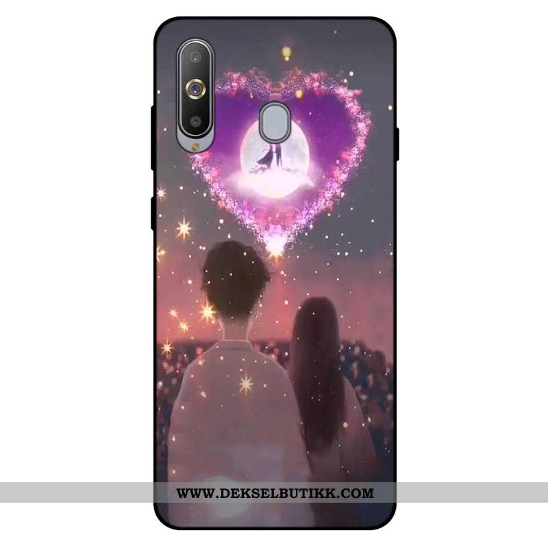 Deksel Samsung Galaxy A8s Silikon Anti-fall Tilpass Rosa, Etui Samsung Galaxy A8s Myke Billig