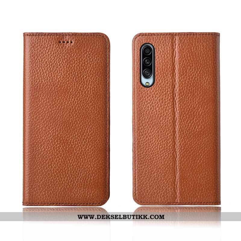 Deksel Samsung Galaxy A90 5g Beskyttelse Stjernene Anti-fall Khaki, Etui Samsung Galaxy A90 5g Skinn