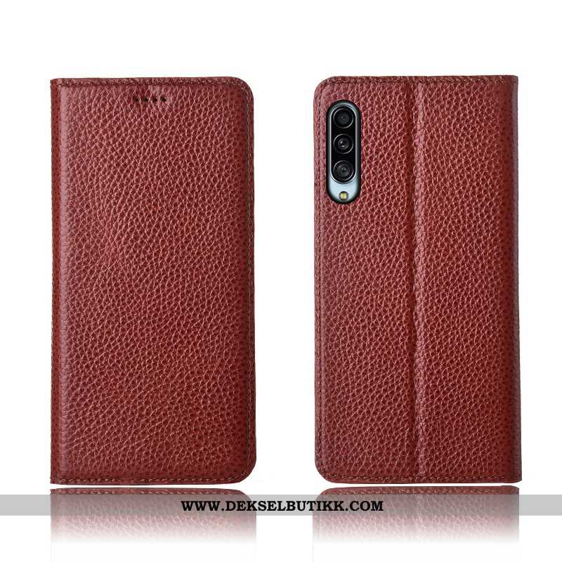 Deksel Samsung Galaxy A90 5g Beskyttelse Stjernene Anti-fall Khaki, Etui Samsung Galaxy A90 5g Skinn