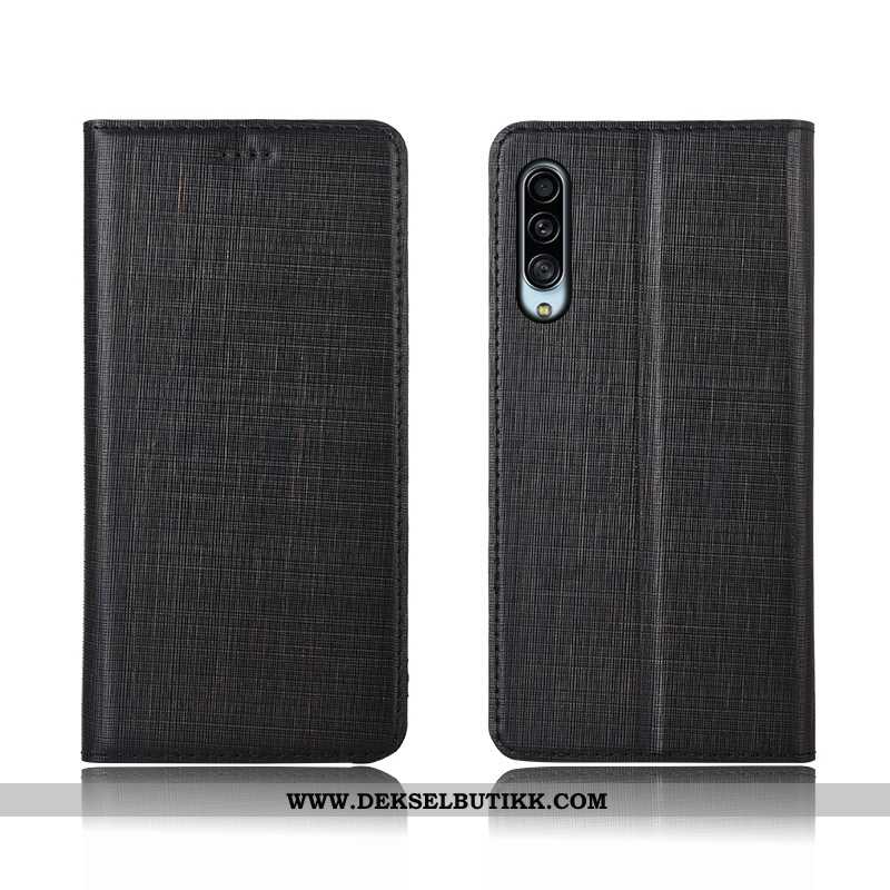 Deksel Samsung Galaxy A90 5g Skinn Anti-fall Beskyttelsedeksel Rød, Etui Samsung Galaxy A90 5g Myke 