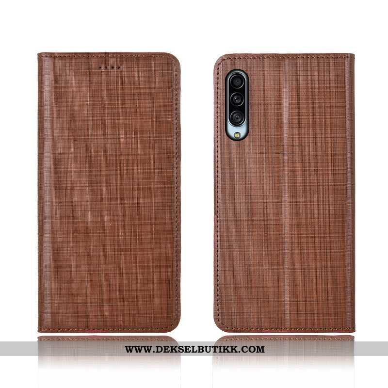 Deksel Samsung Galaxy A90 5g Skinn Anti-fall Beskyttelsedeksel Rød, Etui Samsung Galaxy A90 5g Myke 