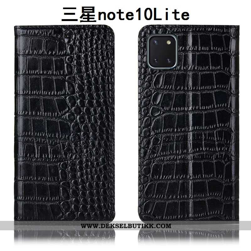 Deksel Samsung Galaxy Note 10 Lite Beskyttelse Stjernene Krokodille Folio Rød, Etui Samsung Galaxy N