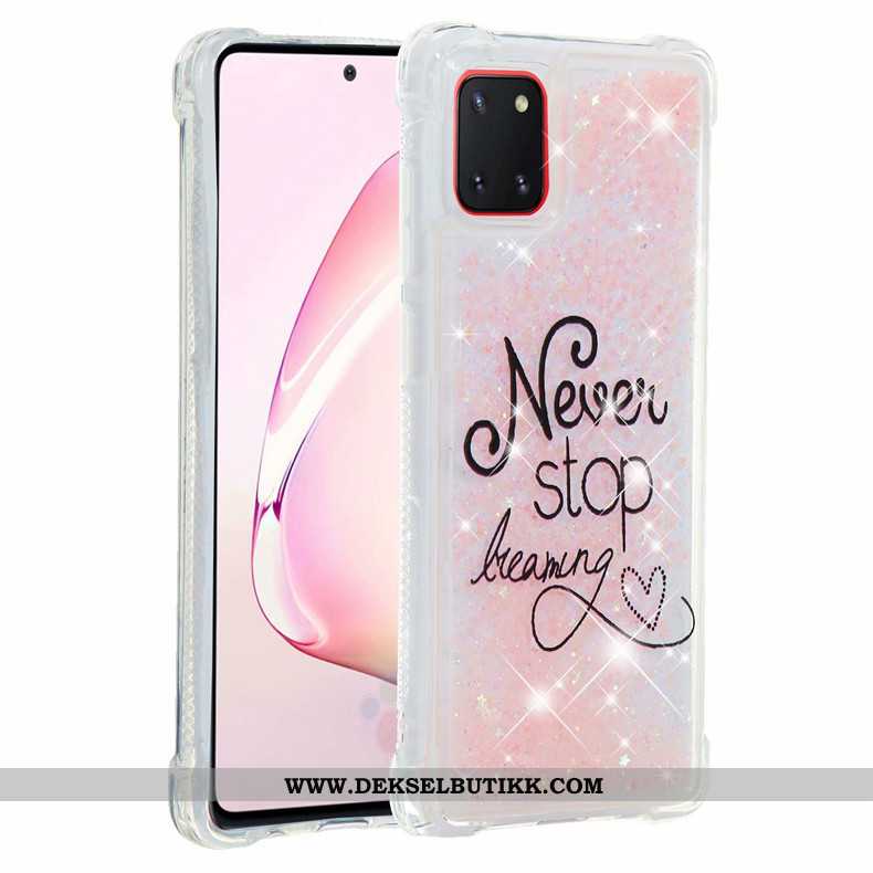 Deksel Samsung Galaxy Note 10 Lite Myke Mobiltelefon Etui Rosa, Samsung Galaxy Note 10 Lite Quicksan