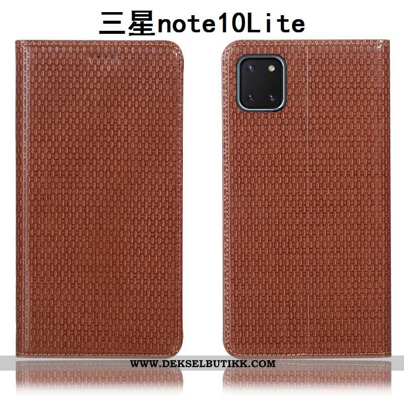 Deksel Samsung Galaxy Note 10 Lite Skinndeksel Anti-fall Mobiltelefon Beskyttelse Brun, Etui Samsung