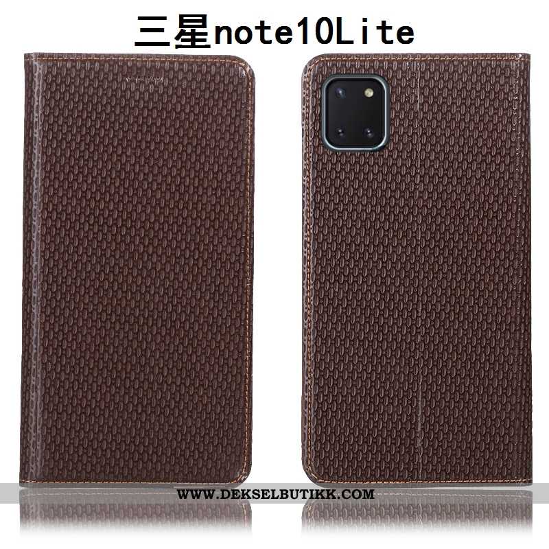 Deksel Samsung Galaxy Note 10 Lite Skinndeksel Anti-fall Mobiltelefon Beskyttelse Brun, Etui Samsung