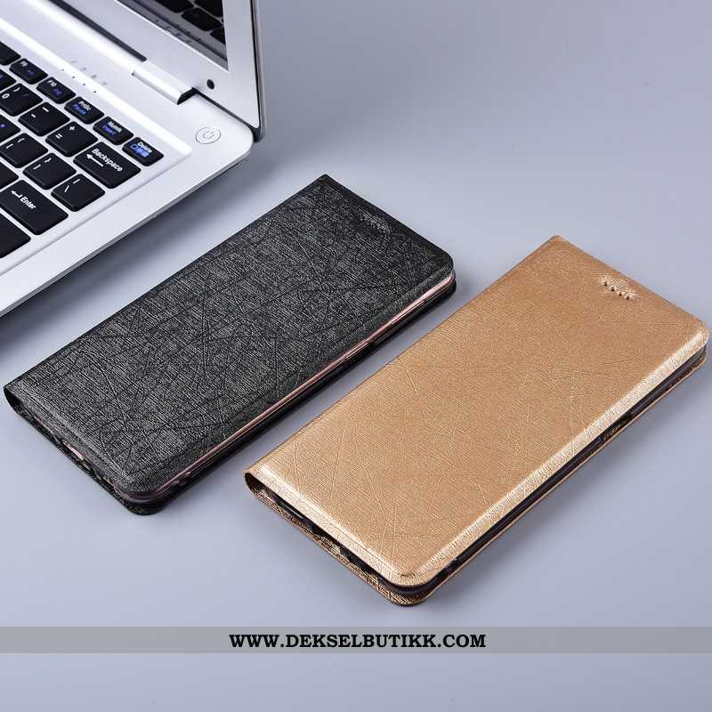 Deksel Samsung Galaxy Note 10 Skinndeksel Folio Etui Silke Svart, Samsung Galaxy Note 10 Beskyttelse