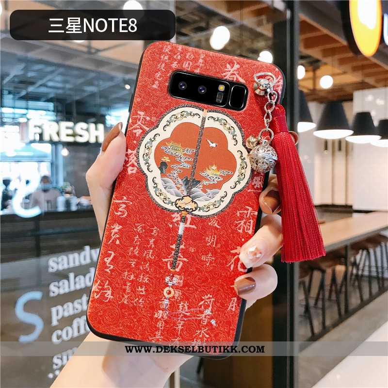 Deksel Samsung Galaxy Note 8 Beskyttelse Net Red Nye Ultra Rosa, Etui Samsung Galaxy Note 8 Av Perso