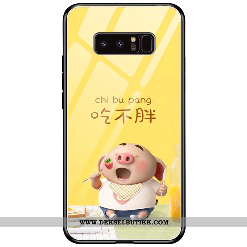 Deksel Samsung Galaxy Note 8 Cartoon Alt Inkludert Kreativ Mote Blå, Etui Samsung Galaxy Note 8 Vakk