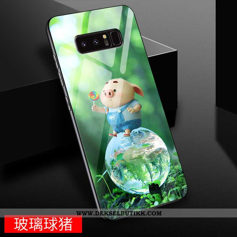 Deksel Samsung Galaxy Note 8 Cartoon Alt Inkludert Kreativ Mote Blå, Etui Samsung Galaxy Note 8 Vakk