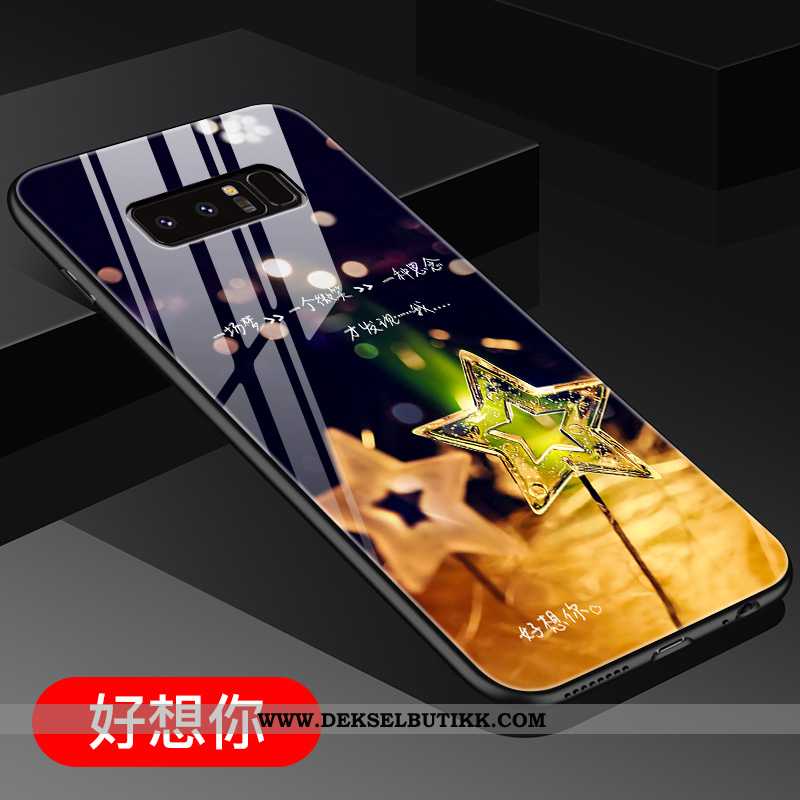 Deksel Samsung Galaxy Note 8 Kreativ Mote Mobiltelefon Lilla, Etui Samsung Galaxy Note 8 Vakker Bill