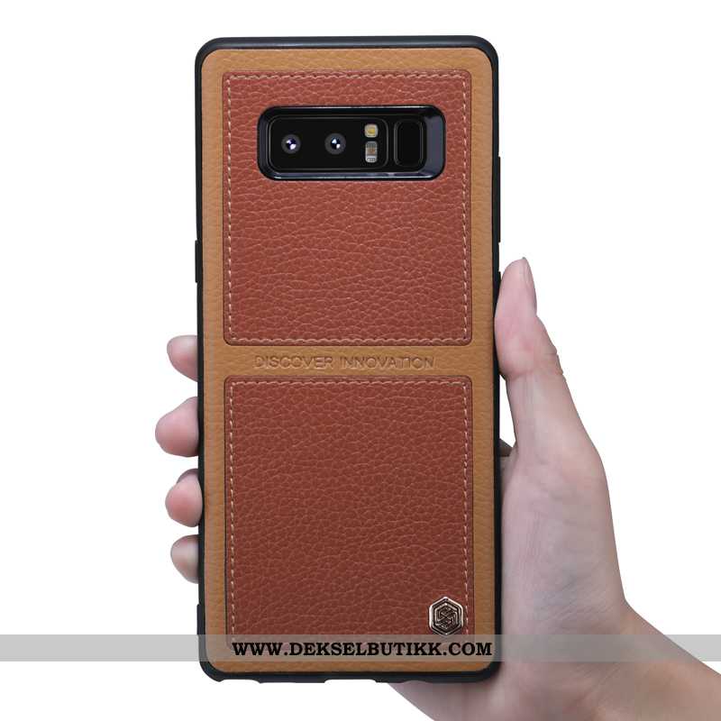 Deksel Samsung Galaxy Note 8 Myke Hard Anti-fall Brun, Etui Samsung Galaxy Note 8 Beskyttelse Rabatt