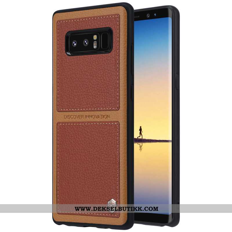 Deksel Samsung Galaxy Note 8 Myke Hard Anti-fall Brun, Etui Samsung Galaxy Note 8 Beskyttelse Rabatt