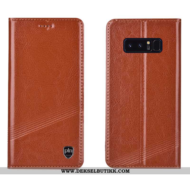 Deksel Samsung Galaxy Note 8 Skinndeksel Stjernene Etui Folio Rød, Samsung Galaxy Note 8 Beskyttelse