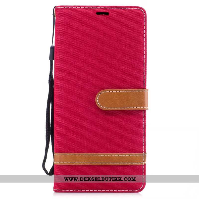 Deksel Samsung Galaxy Note 8 Trend Skinndeksel Alt Inkludert Denim Rød, Etui Samsung Galaxy Note 8 B