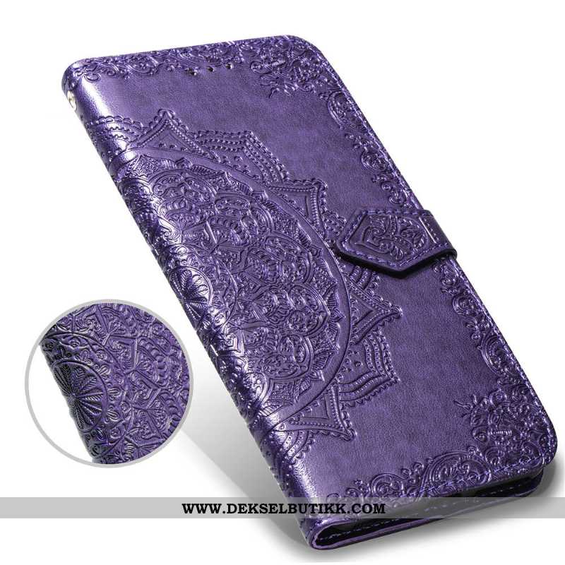 Deksel Samsung Galaxy Note 9 Beskyttelse Lilla Relieff Etui, Samsung Galaxy Note 9 Skinndeksel Rabat