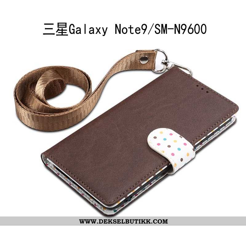 Deksel Samsung Galaxy Note 9 Skinndeksel Lange Mobiltelefon Folio Rosa, Etui Samsung Galaxy Note 9 H