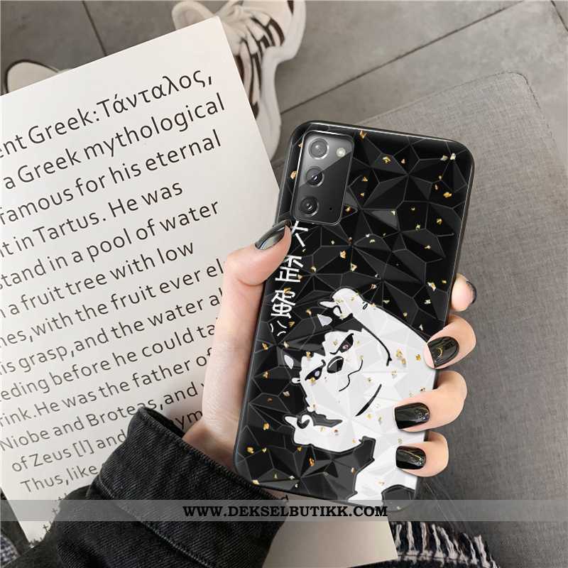 Deksel Samsung Galaxy Note20 Cartoon Stjernene Svart, Etui Samsung Galaxy Note20 Trend Salg