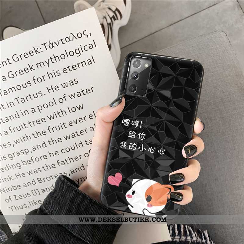 Deksel Samsung Galaxy Note20 Cartoon Stjernene Svart, Etui Samsung Galaxy Note20 Trend Salg