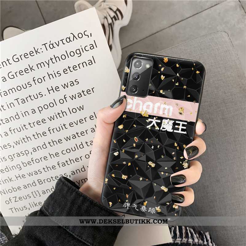 Deksel Samsung Galaxy Note20 Cartoon Stjernene Svart, Etui Samsung Galaxy Note20 Trend Salg