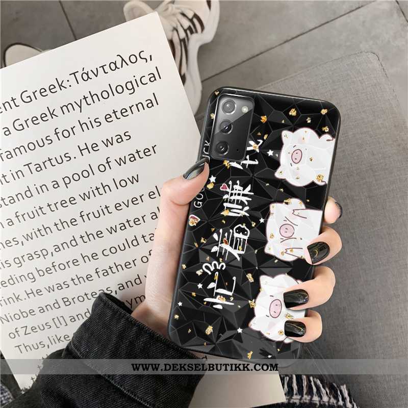 Deksel Samsung Galaxy Note20 Cartoon Stjernene Svart, Etui Samsung Galaxy Note20 Trend Salg